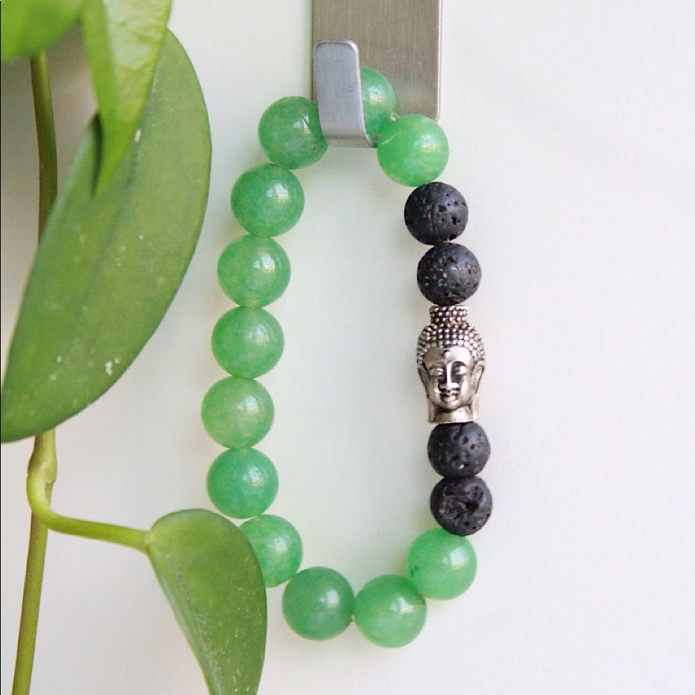 Boho Jade w/ Lava Stone an God Head